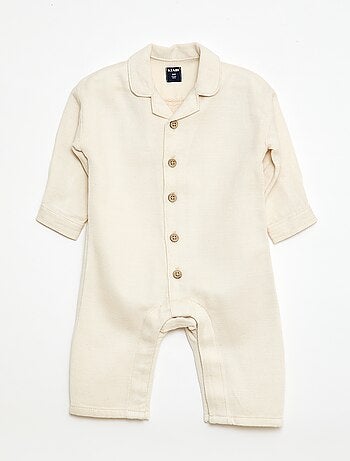 Combinaison longue avec col chemise relax fit