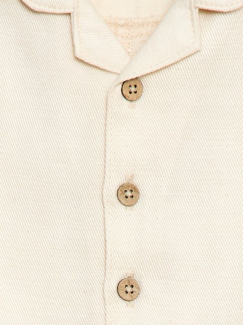 Combinaison longue avec col chemise relax fit - Kiabi Combinaison longue avec col chemise relax fit - Kiabi