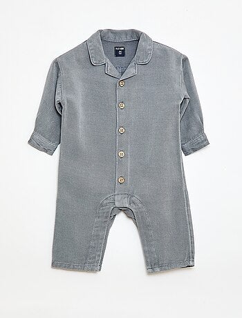 Combinaison longue avec col chemise relax fit