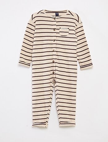 Combinaison longue en maille doudou