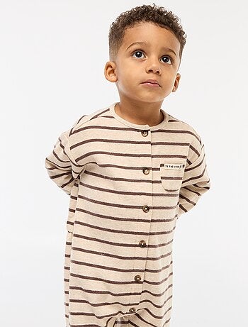 Combinaison longue en maille doudou