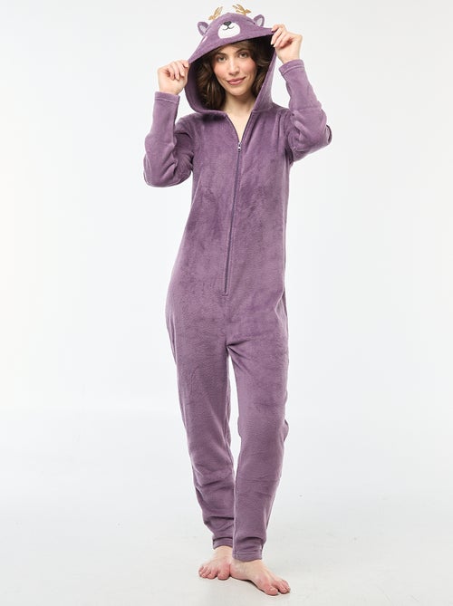 Combinaison longue en polaire animée Biche - Kiabi