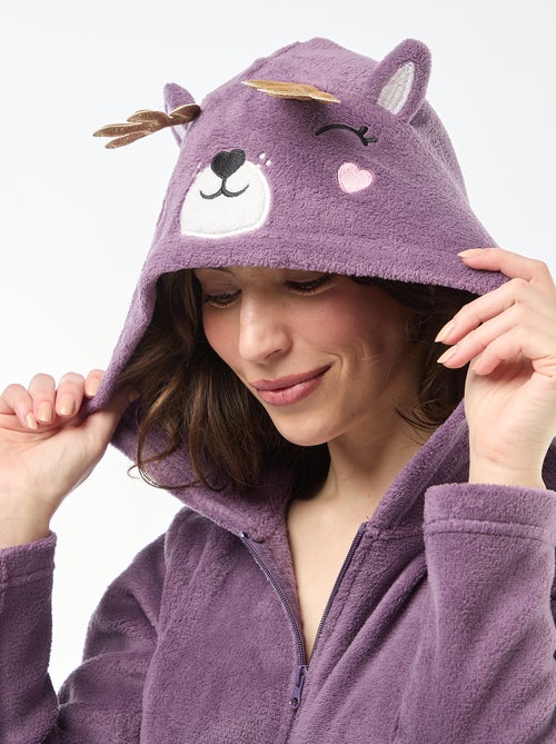 Combinaison longue en polaire animée Biche - Kiabi