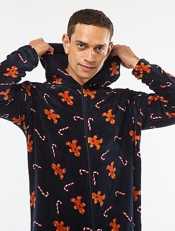 Combinaison longue en polaire Pain d'épices