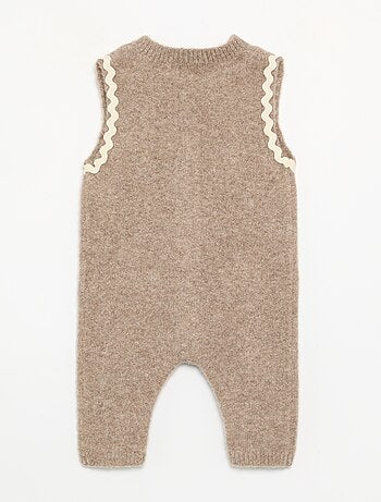 Combinaison longue sans manches en tricot