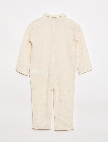 Combinaison motif all-over en coton