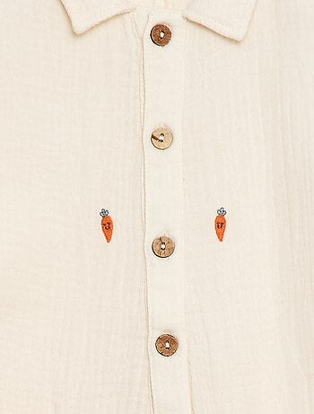 Combinaison motif all-over en coton