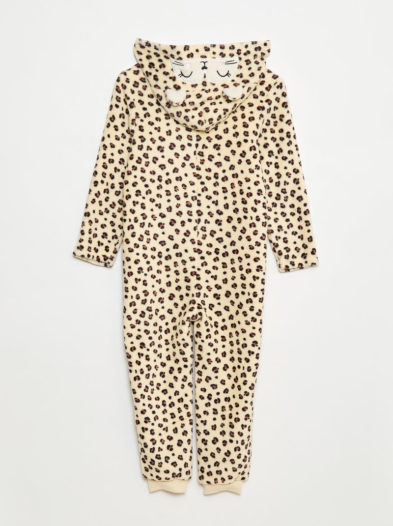 Combinaison nuit à capuche animée Blanc - Kiabi