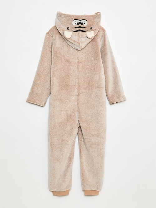 Combinaison nuit à capuche animée - Kiabi