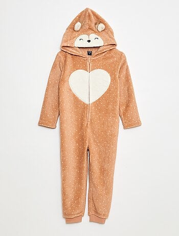 Combinaison nuit à capuche animée