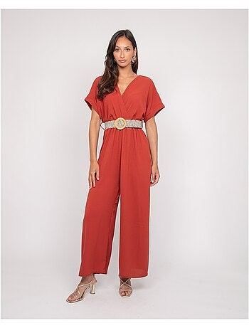 Combinaison pantalon cache-coeur evala