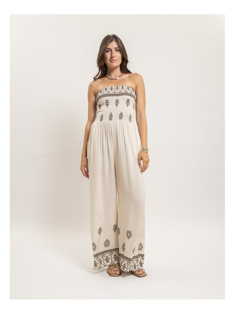 Combinaison pantalon emilva Ecru - Kiabi