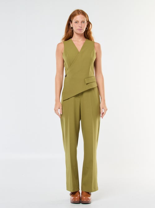 Combinaison pantalon haut gilet uni - Kiabi