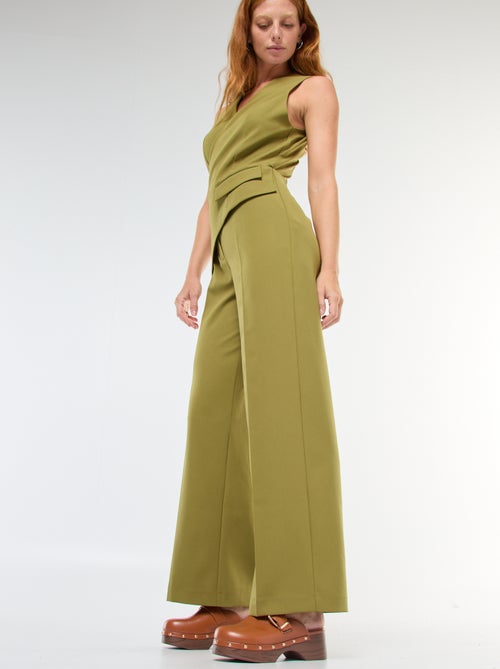 Combinaison pantalon haut gilet uni - Kiabi