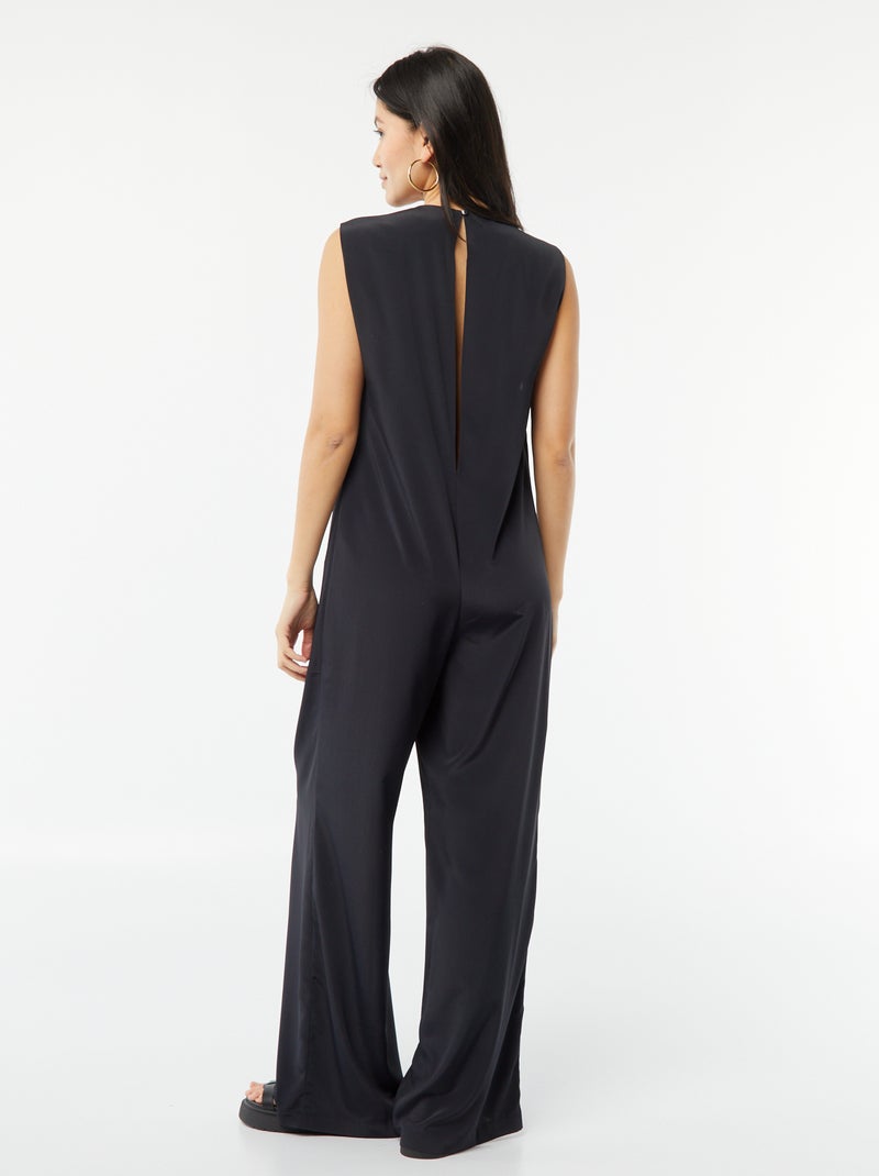 Combinaison pantalon sans manches noir - Kiabi