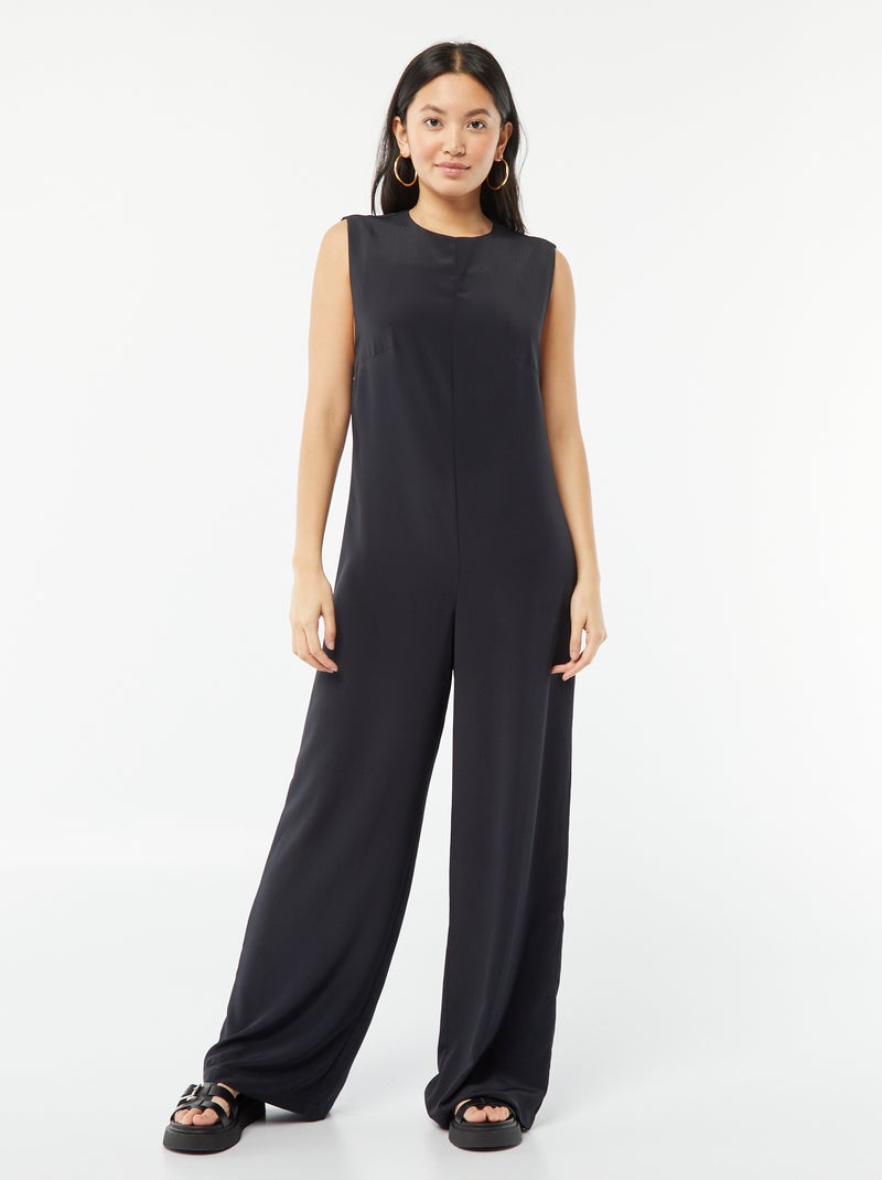 Combinaison pantalon sans manches noir - Kiabi