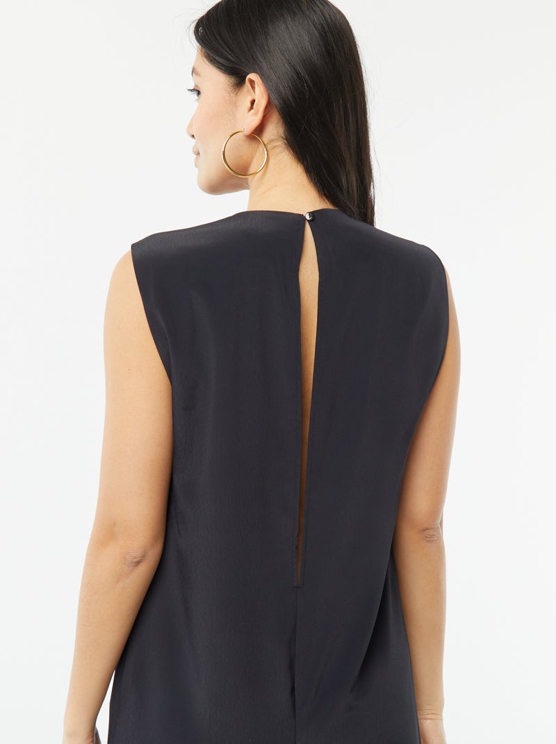 Combinaison pantalon sans manches noir - Kiabi