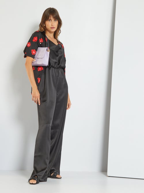 Combinaison pantalon satinée - Kiabi
