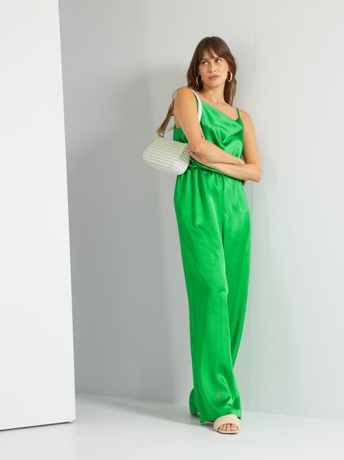 Combinaison pantalon satinée - Kiabi
