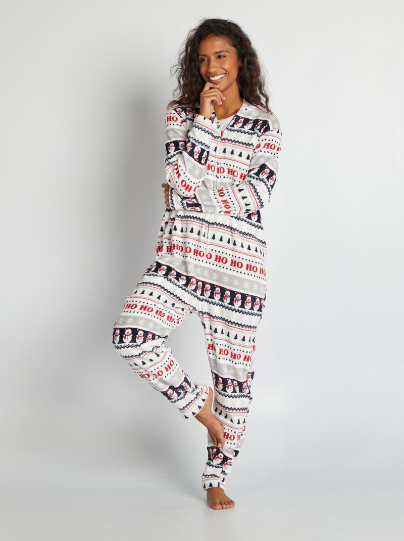Pyjama Femme Combi Pyjama Polaire Combinaison Pyjama Pyjama