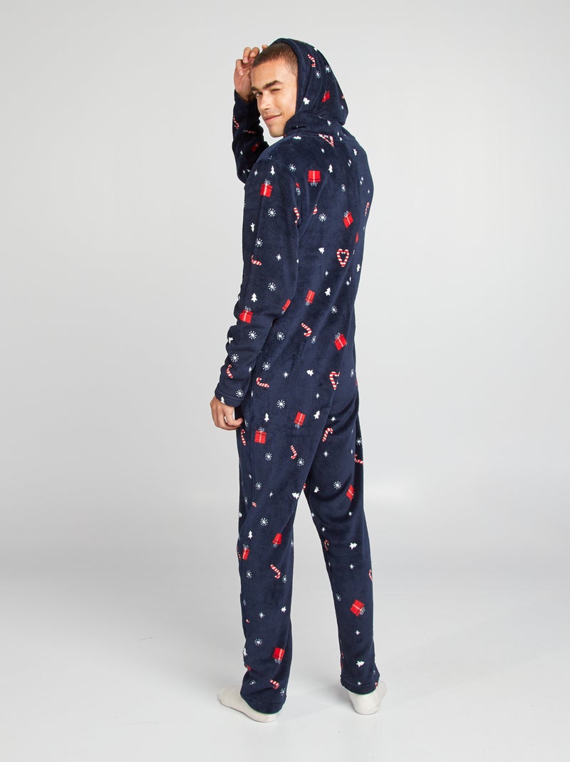 Combinaison pyjama de Noël Bleu marine - Kiabi
