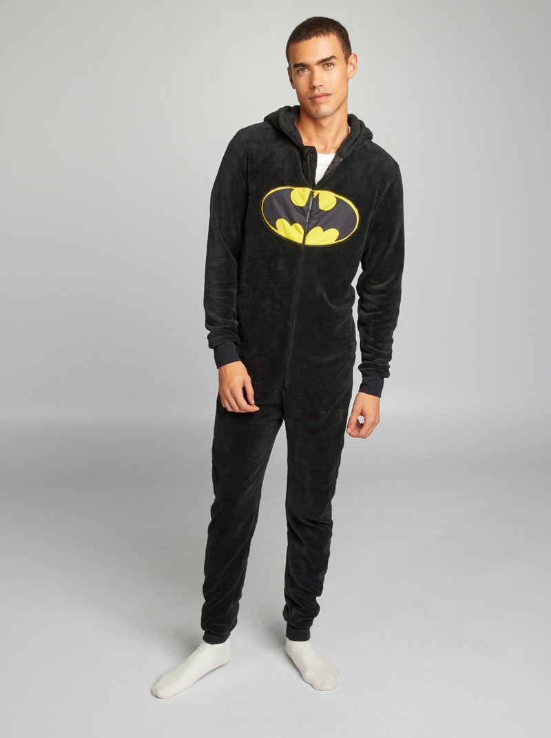 Combinaison pyjama polaire 'Batman' 'DC Comics' noir/gris - Kiabi