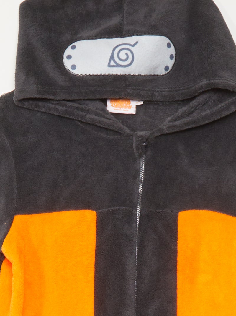 Combinaison pyjama polaire 'Naruto' Orange - Kiabi