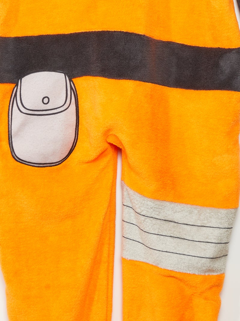 Combinaison pyjama polaire 'Naruto' Orange - Kiabi
