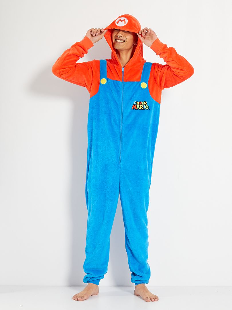 Combinaison pyjama 'Super Mario' rouge/bleu - Kiabi