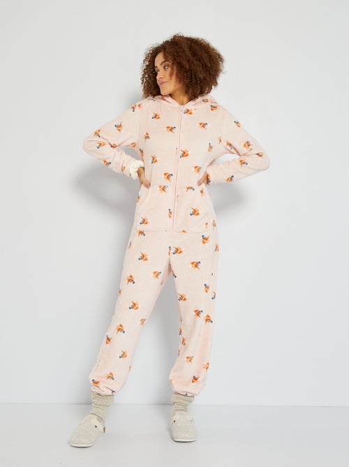 Combinaison 'renard' maille peluche - Kiabi