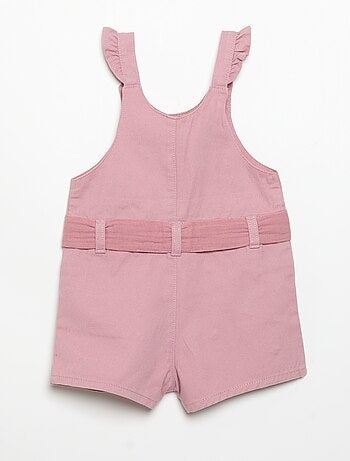 Combinaison short avec broderies