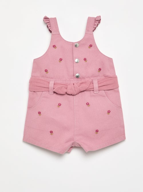 Combinaison short avec broderies - Kiabi Combinaison short avec broderies - Kiabi