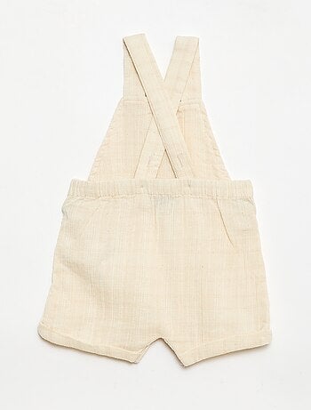 Combinaison short en double gaze de coton