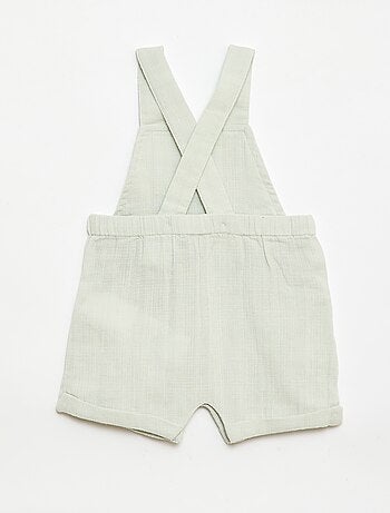 Combinaison short en double gaze de coton