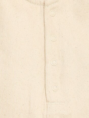 Combinaison short en twill à bretelles