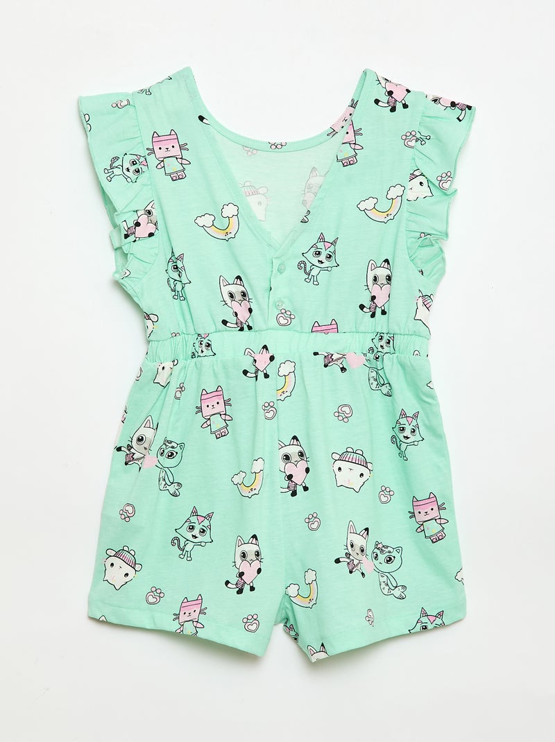 Combinaison short 'Gabby et la maison magique' Vert - Kiabi