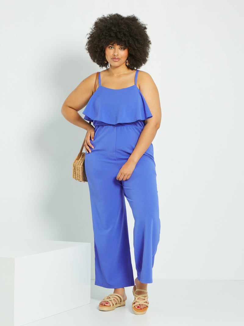 Combinaison 'Vero Moda' à bretelles bleu - Kiabi
