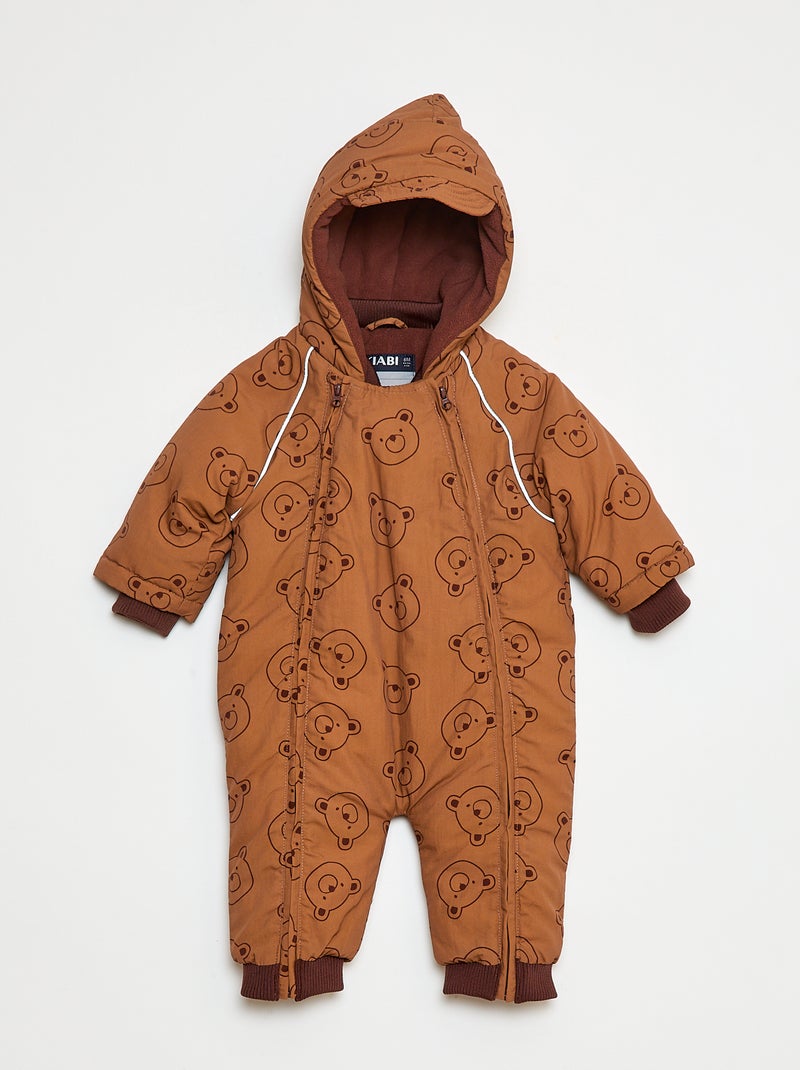 Combipilote doublée polaire déperlante Marron - Kiabi