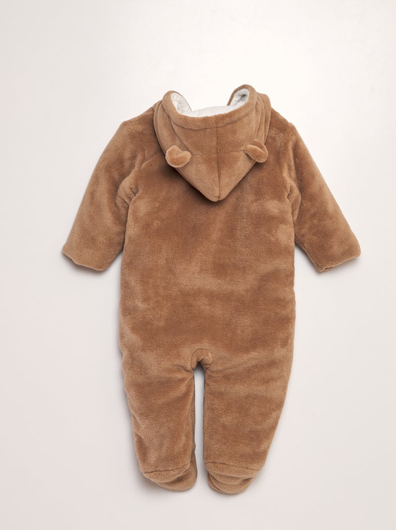 Combipilote polaire à capuche Marron - Kiabi