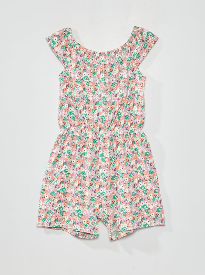 Combishort à motif multicolore - Kiabi