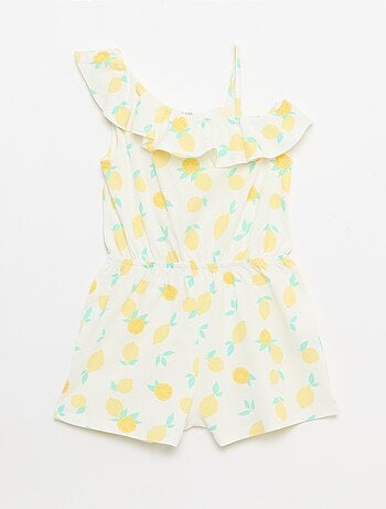 Combishort avec col asymétrique