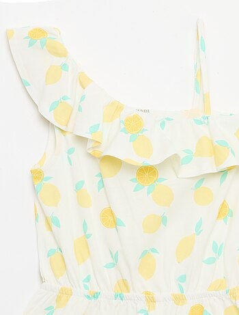 Combishort avec col asymétrique