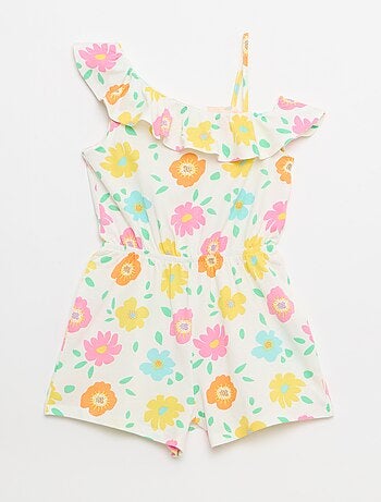 Combishort avec col asymétrique