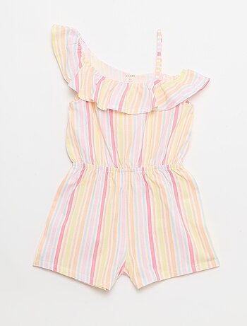 Combishort avec col asymétrique