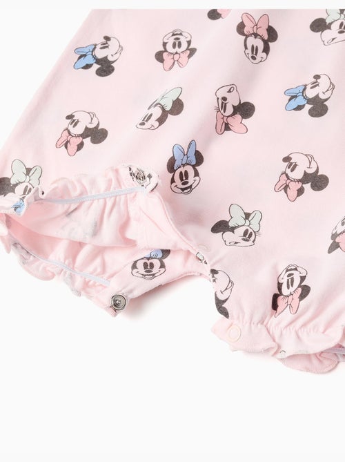 Combishort en coton avec motif Minnie - Kiabi