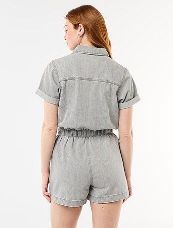 Combishort en denim