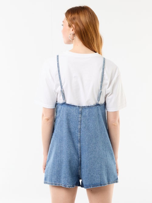 Combishort forme salopette - Kiabi