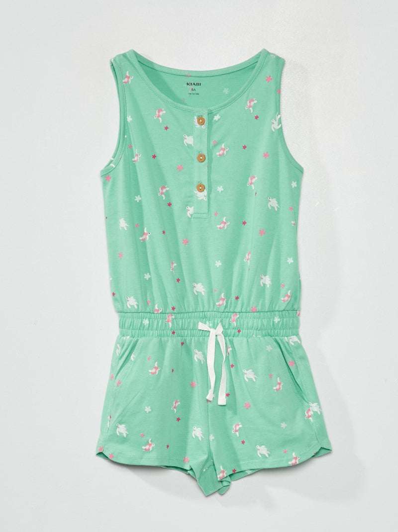 Combishort met motief BLAUW - Kiabi