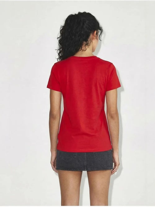 Comfort fit v-hals gekamd katoenen t-shirt lucci - Kiabi