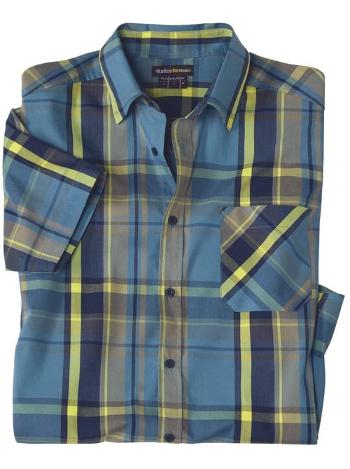 Comfortabel geruit overhemd met stretch - atlas for men - Kiabi